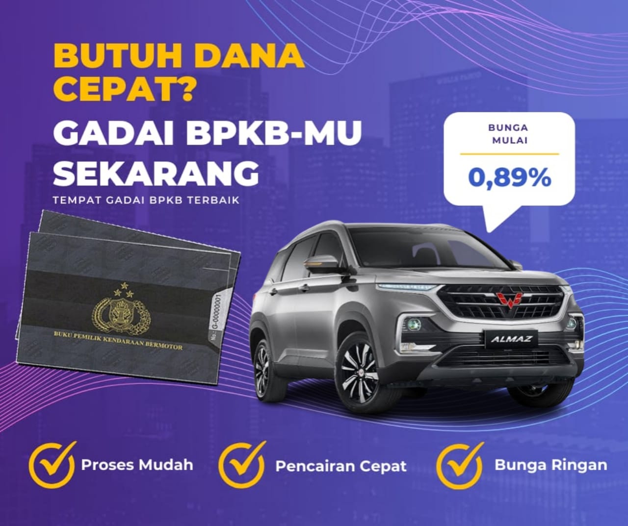 Kredit Jaminan Bpkb Mobil Wuling Almaz Dapat Dana Berapa? Seperti Ini Simulasinya